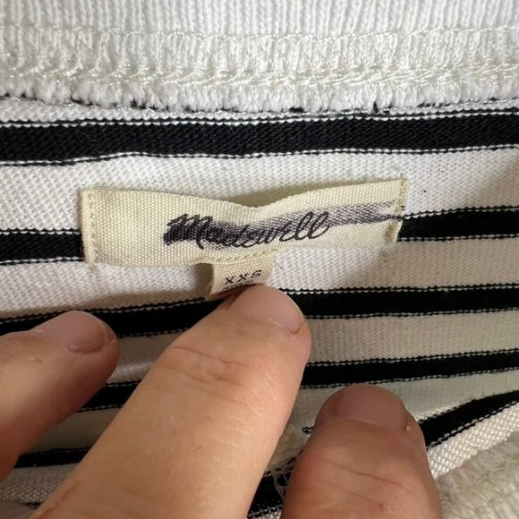 Madewell Womens $52 Long Sleeve Rugby Tee Navy Stripe Size XXS NP832 - Picture 2 of 4